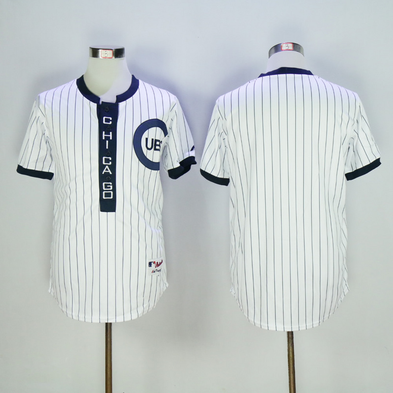 Men Chicago Cubs Blank White Throwback 1909 MLB Jerseys->women mlb jersey->Women Jersey
